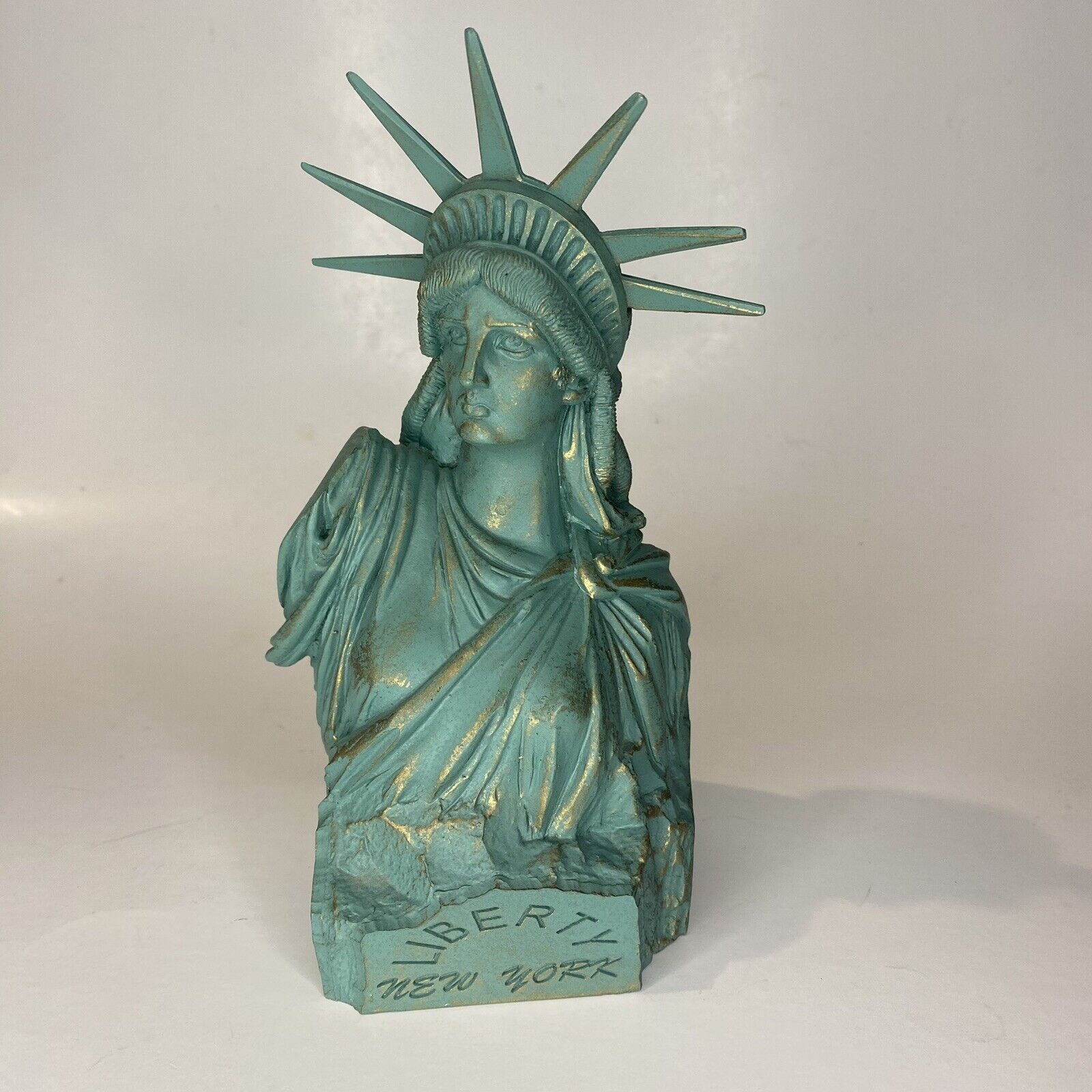 Vintage Colbar Art Statue Of Lady Liberty Bust Figure 1996 7.5\