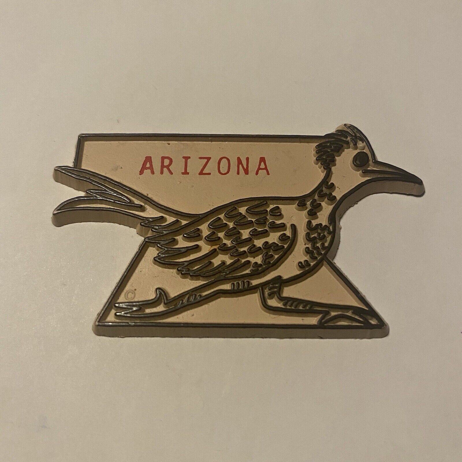 Vintage Arizona Refrigerator Fridge Magnet - Ariz. Arizona Roadrunner
