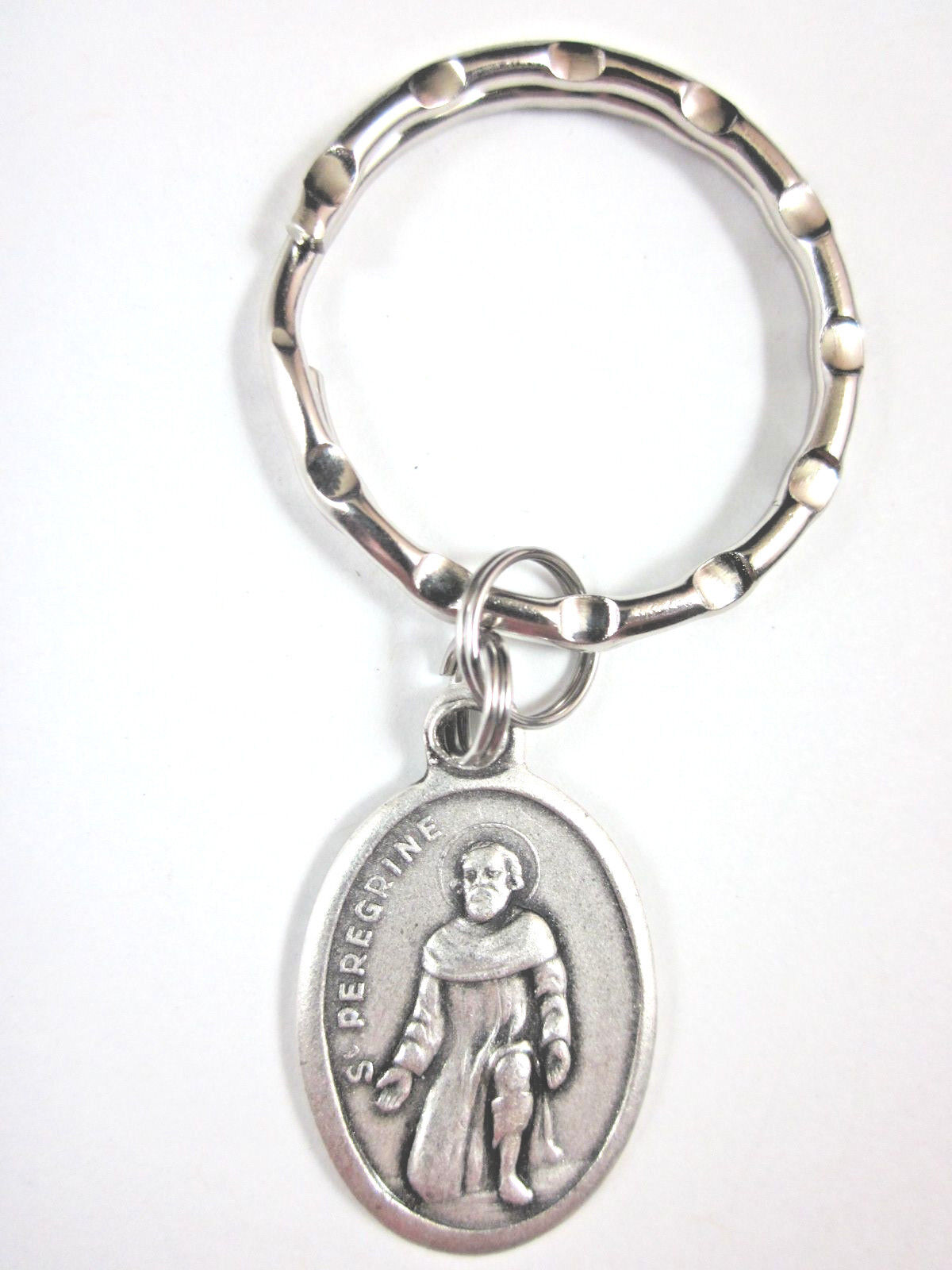 St Peregrine Medal Italy Key Ring Gift Box & Prayer Card
