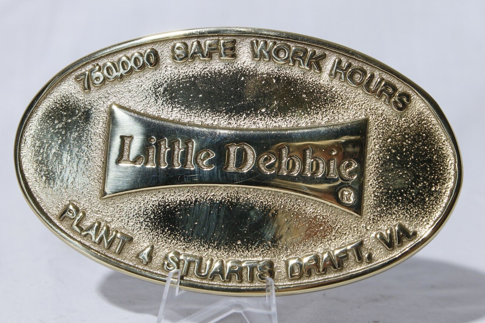 Virginia Metalcrafters Little Debbie Safe Work Hours Plaque