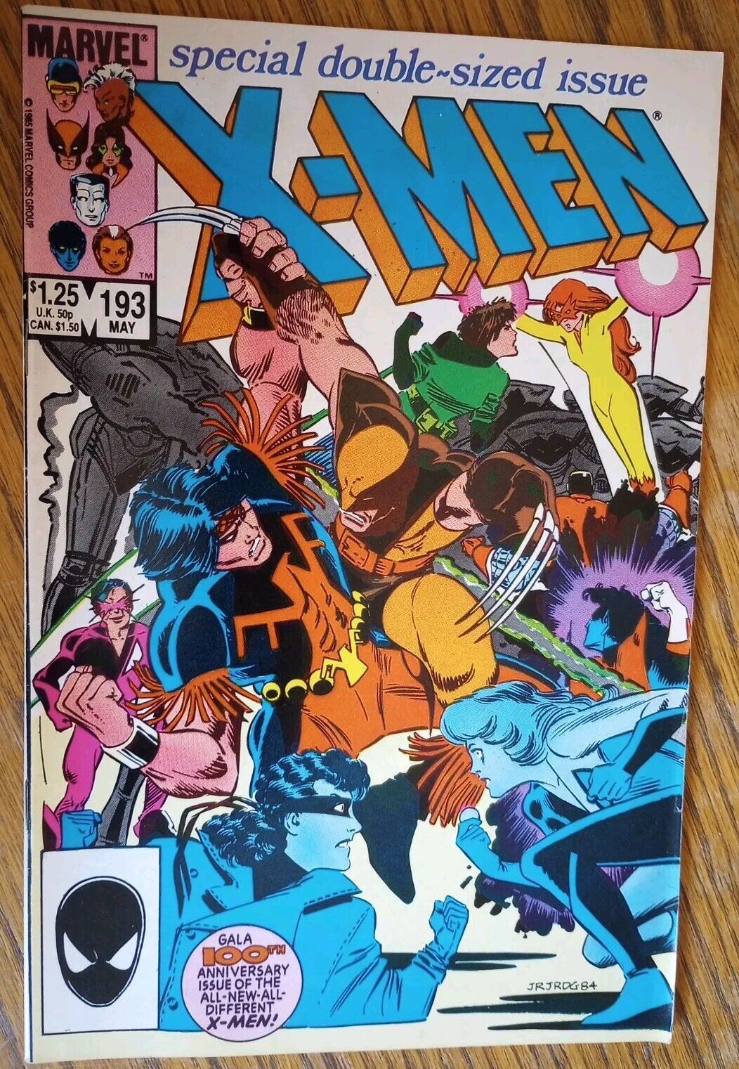 Uncanny X-Men #193 (1985) 2nd Firestar Double-Sized. 100th Anniversary Issue.VF