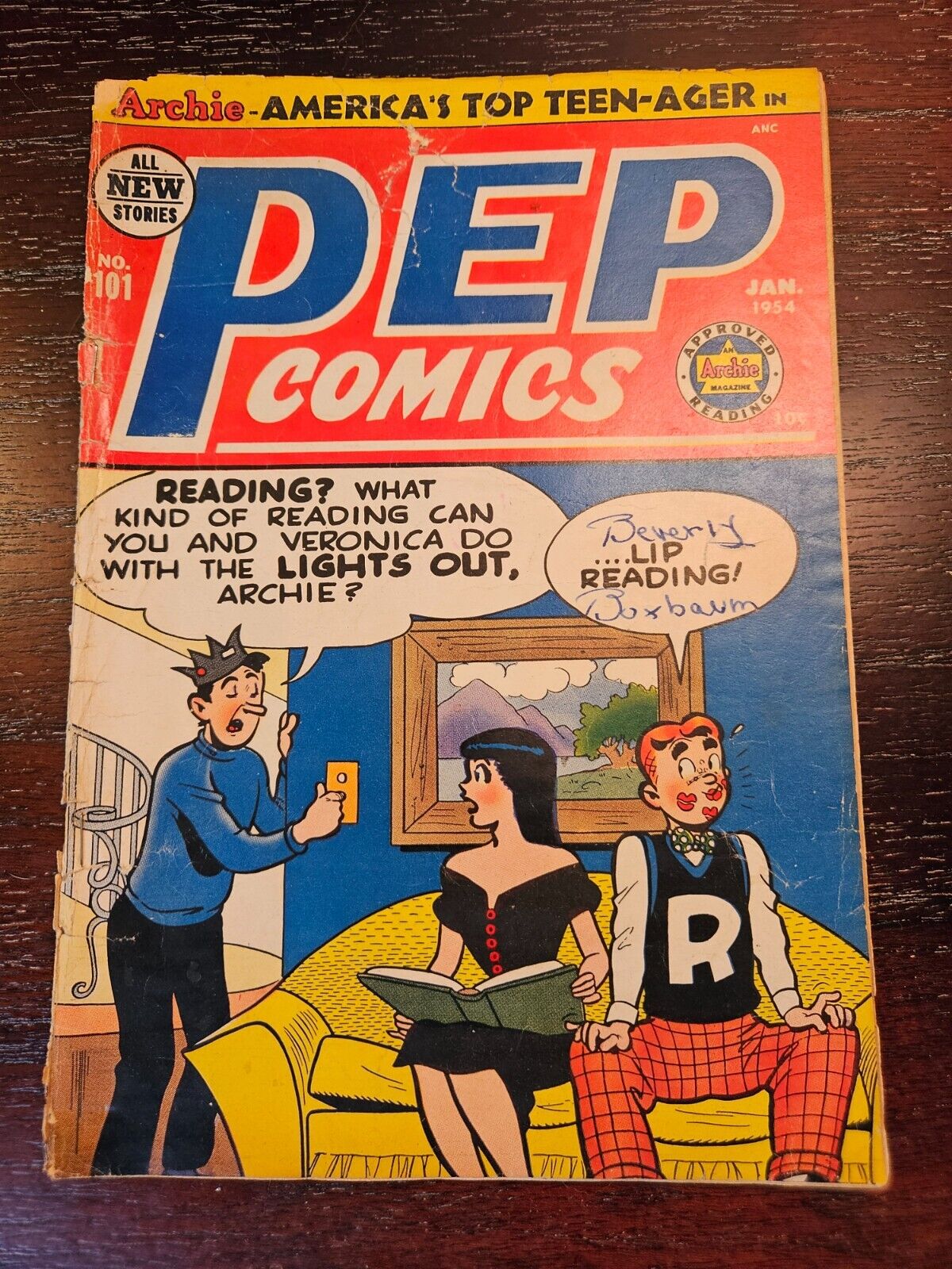 Archie PEP COMICS #101 comic book 1954 Golden Age veronica GOOD