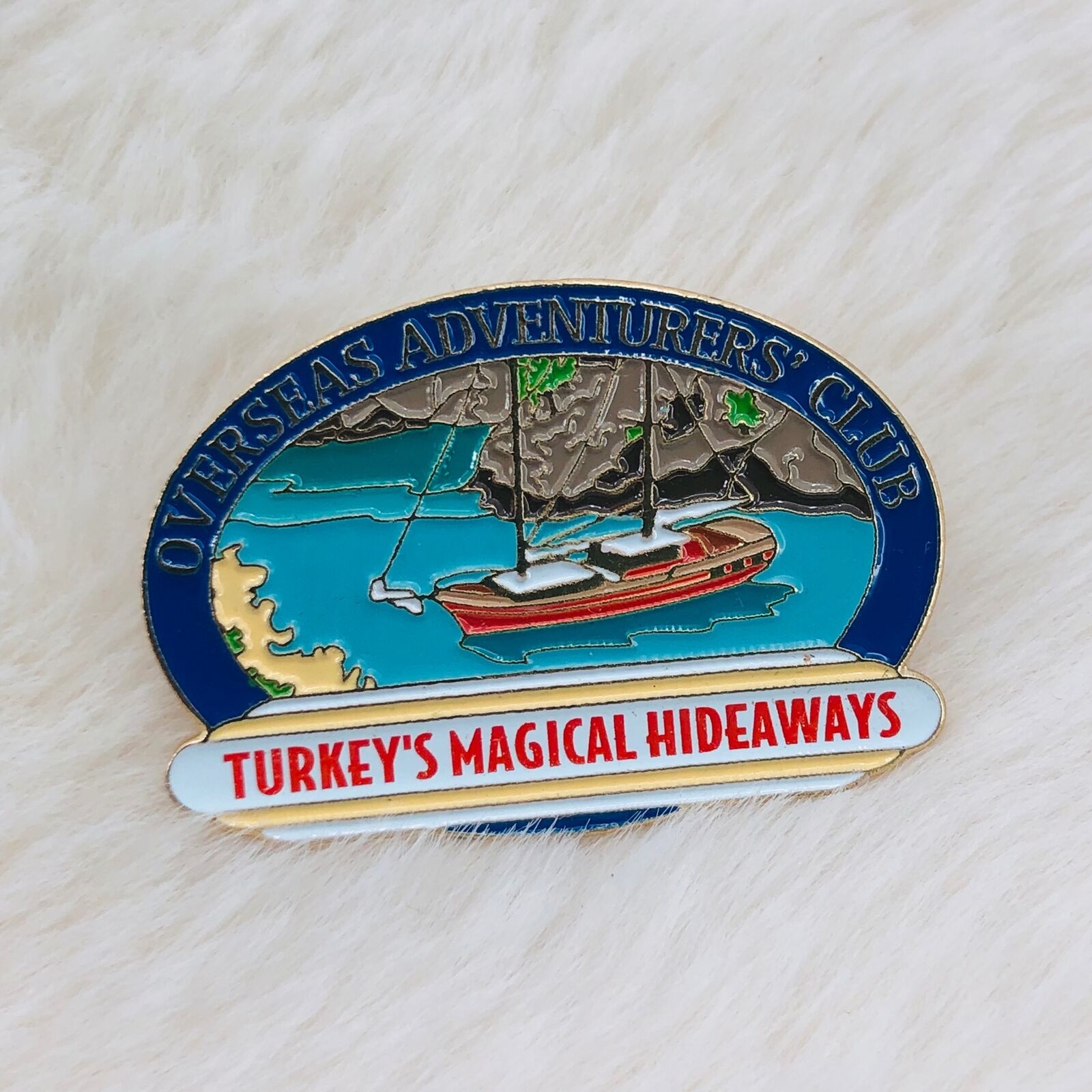 Overseas Adventure Club Turkey Souvenir Enamel Pin - Magical Hideaways