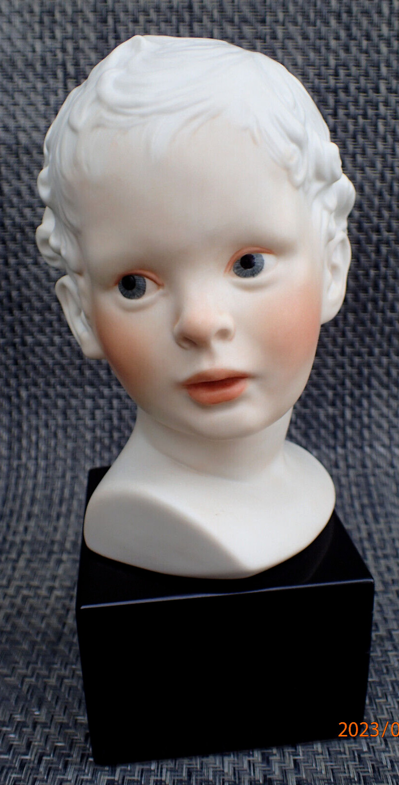 RETIRED CYBIS SIGNED PORCELAIN BUST OF EROS CUPID GOD OF LOVE 1974-1990s Mint