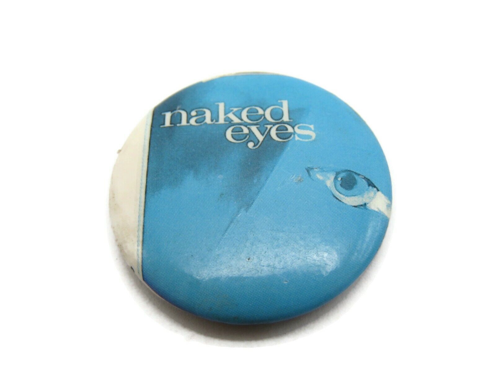 Naked Eyes Pin Button 1983 Vintage Collectible