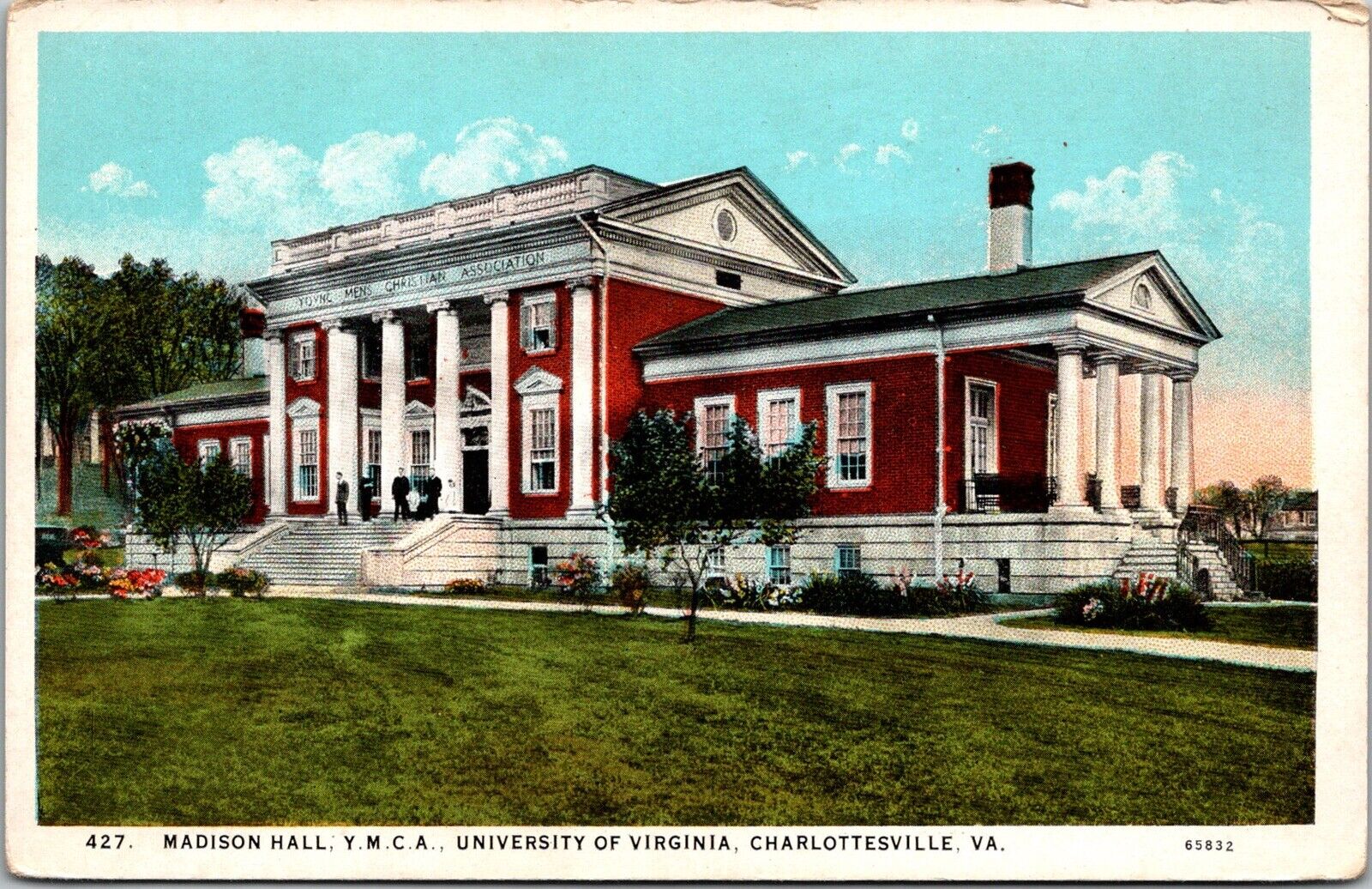 Charlottesville, Va~Madison Hall YMCA~U Of Virginia~Vintage Postcard~KB2