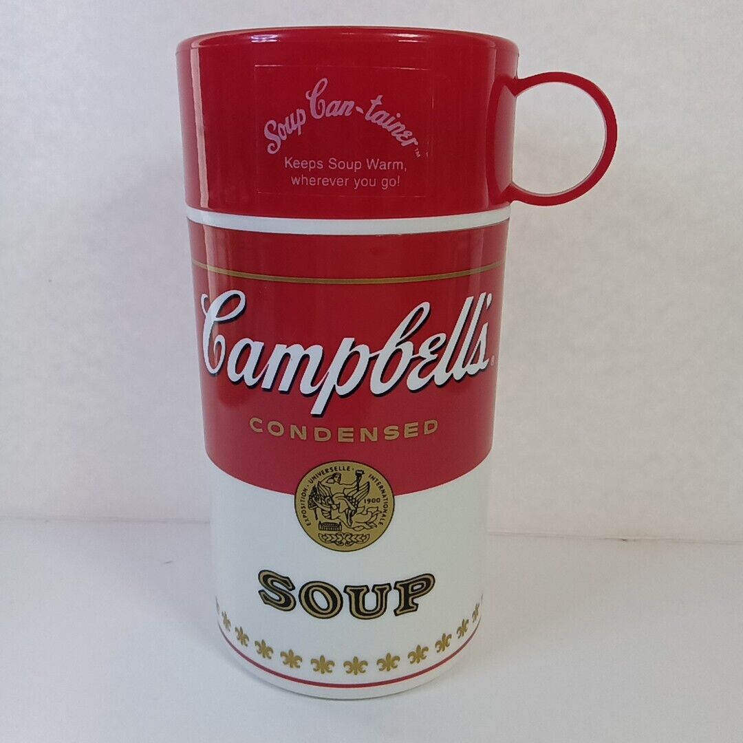 EUC Vintage 1998 Campbell\'s Soup Can-Tainer Insulated Thermos 
