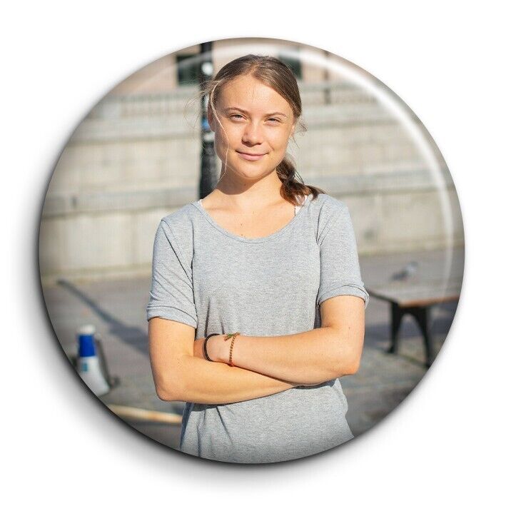 Greta Thunberg 2 Badge 38mm Button Pin