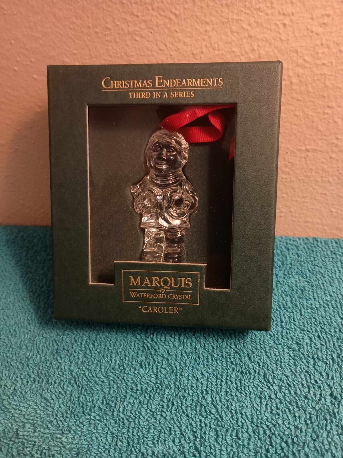 Marquis Waterford Crystal Vintage Caroler Christmas Ornaments Made In Germany