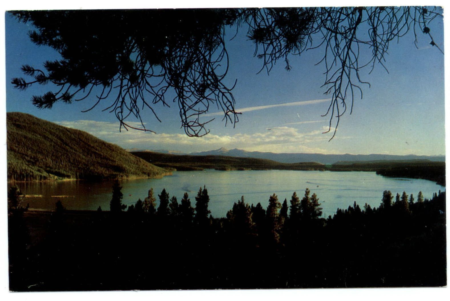 Shadow Mountain Lake Colorado ~ vintage unused postcard