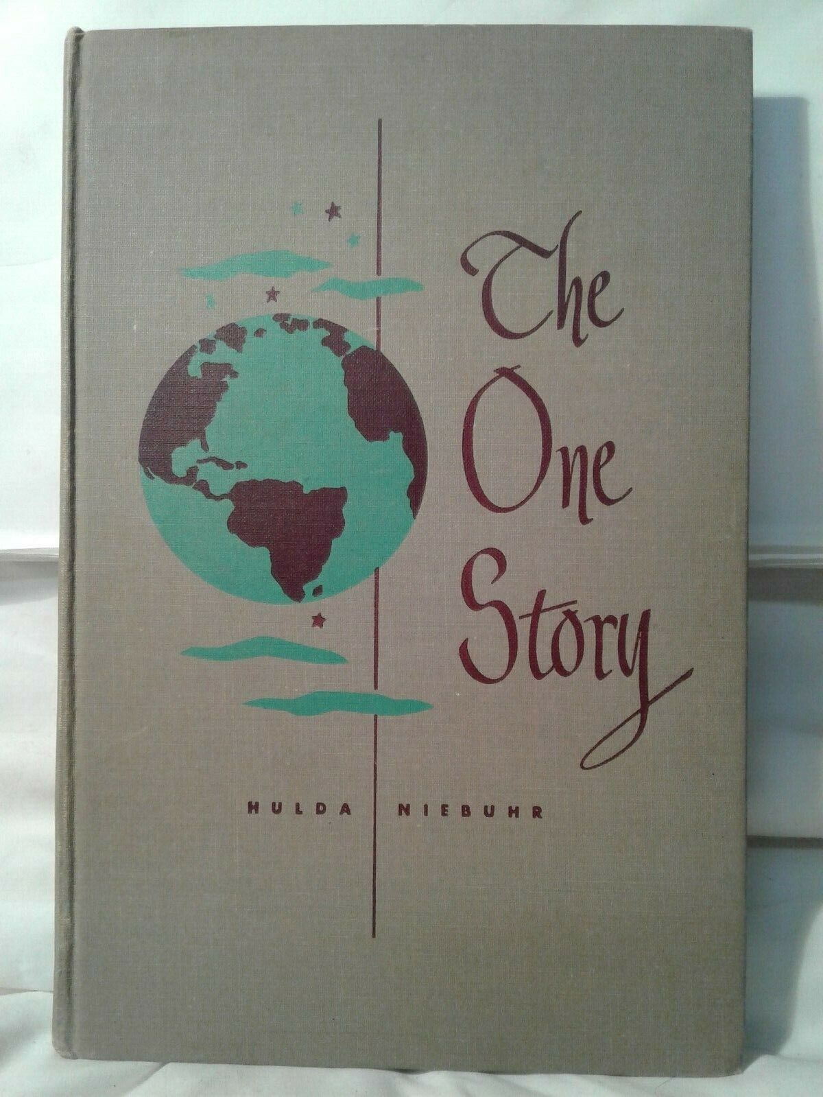 Vintage 1949 hardback book THE ONE STORY Hulda Niebuhr religion spiritual USA