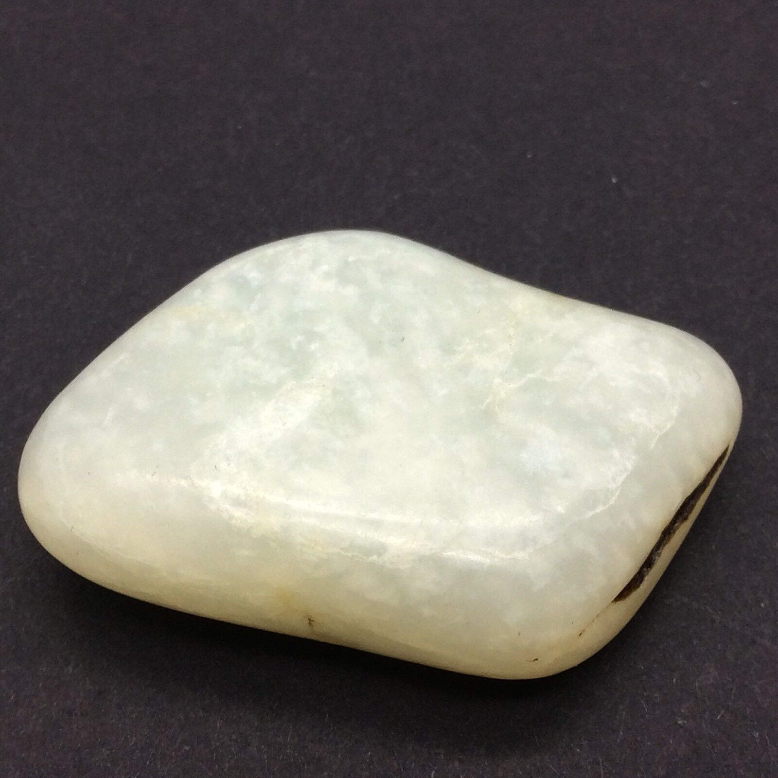 Hotan White Nephrite Jade Pebble Rare Gem Stone Hetian River Specimen China 