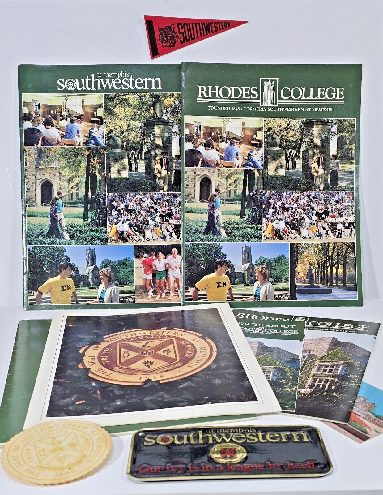 Lot of 13 Materials from 1984 SOUTHWESTERN at MEMPHIS Becomes RHODES COLLEGE