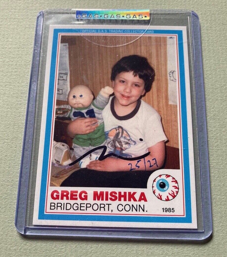 2021 G.A.S. Trading Cards Greg Mishka #27 Rookie Card RC 25/27 Auto Autograph