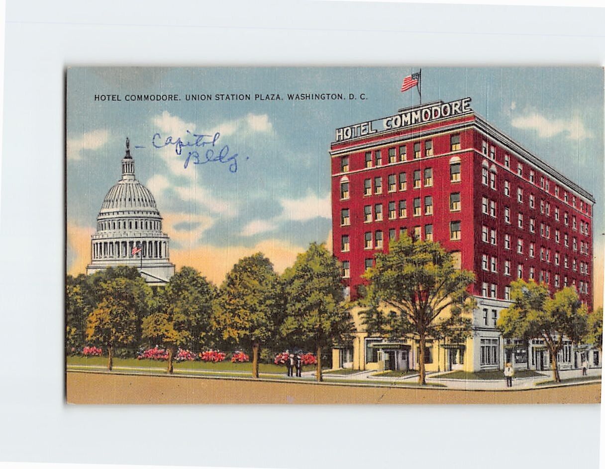 Postcard The Commodore Hotel Washington DC USA