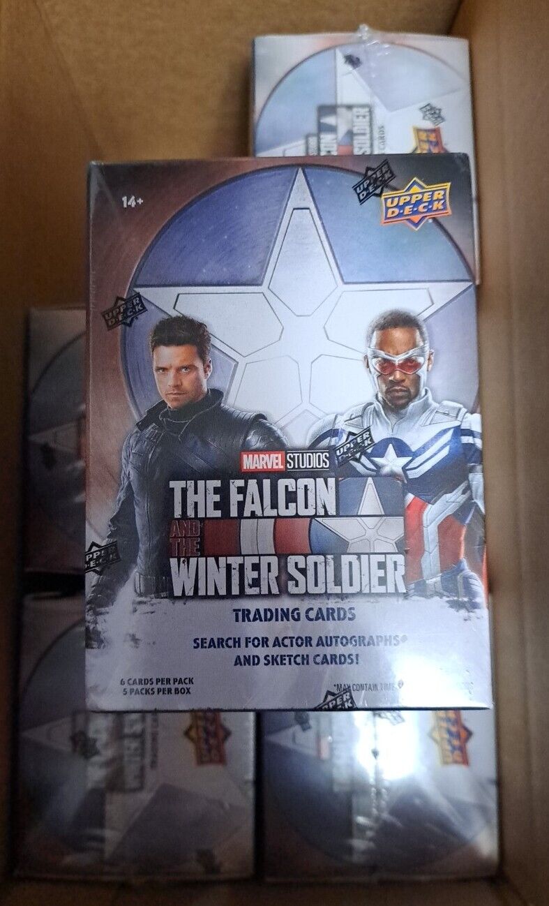 Lot Of 6 Upper Deck  The Falcon & The Winter Soldier Blaster Box . #Z481