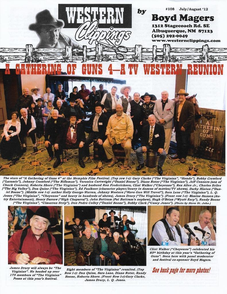 2012 July/Aug#108 Western Clippings-B Western Movie Fanzine-Gathering of Guns-4