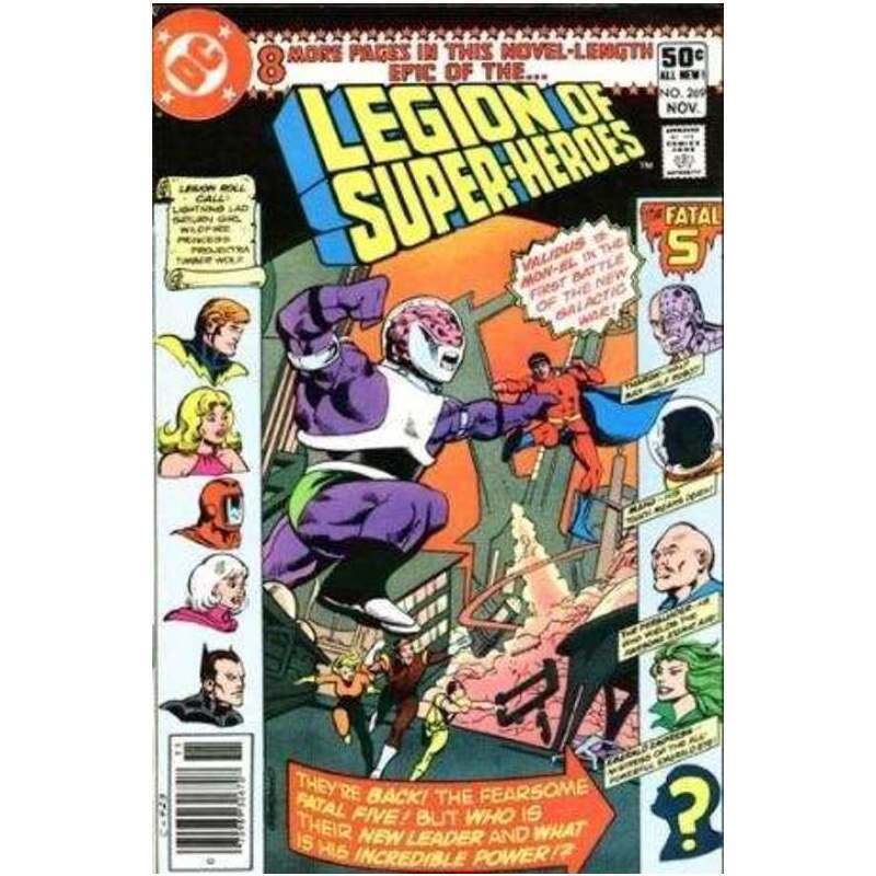 Legion of Super-Heroes (1980 series) #269 Newsstand in VF minus. DC comics [x\