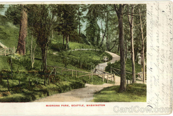 1905 Seattle,WA Madrona Park King County Washington Antique Postcard 1C stamp