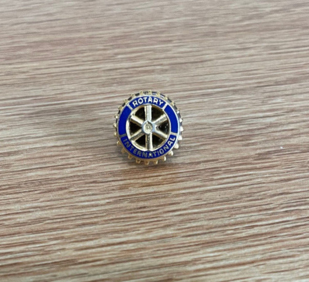 Vintage 1950s Rotary International Lapel Pin 1/2 inch