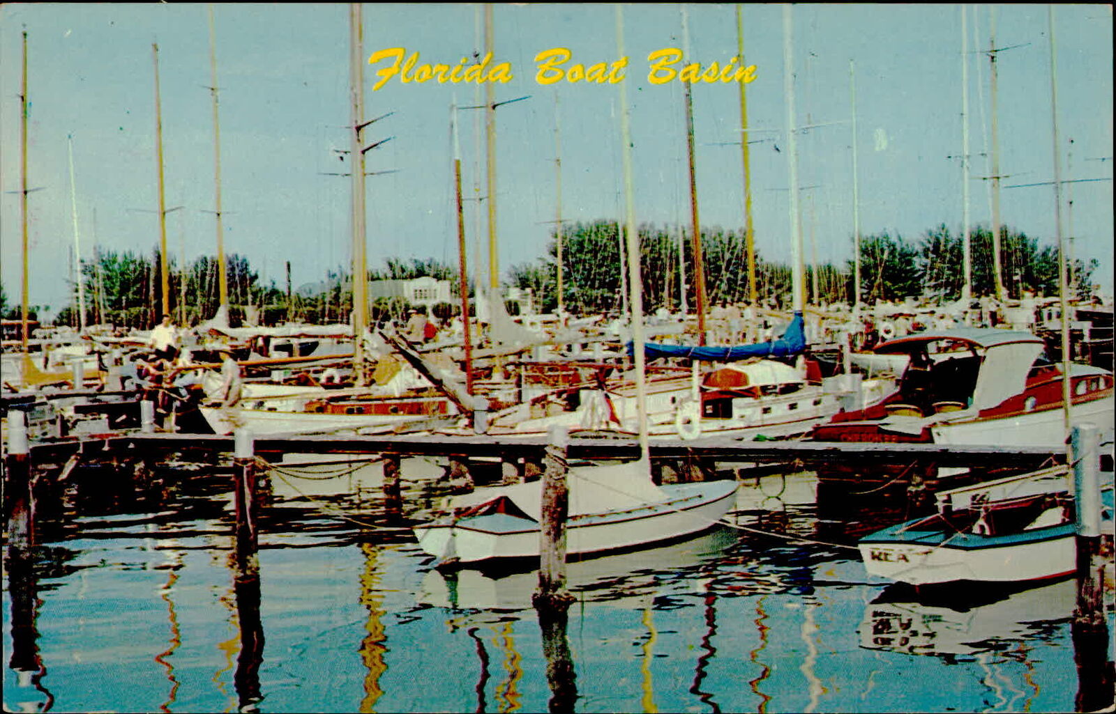 Postcard: Florida Boat Basin