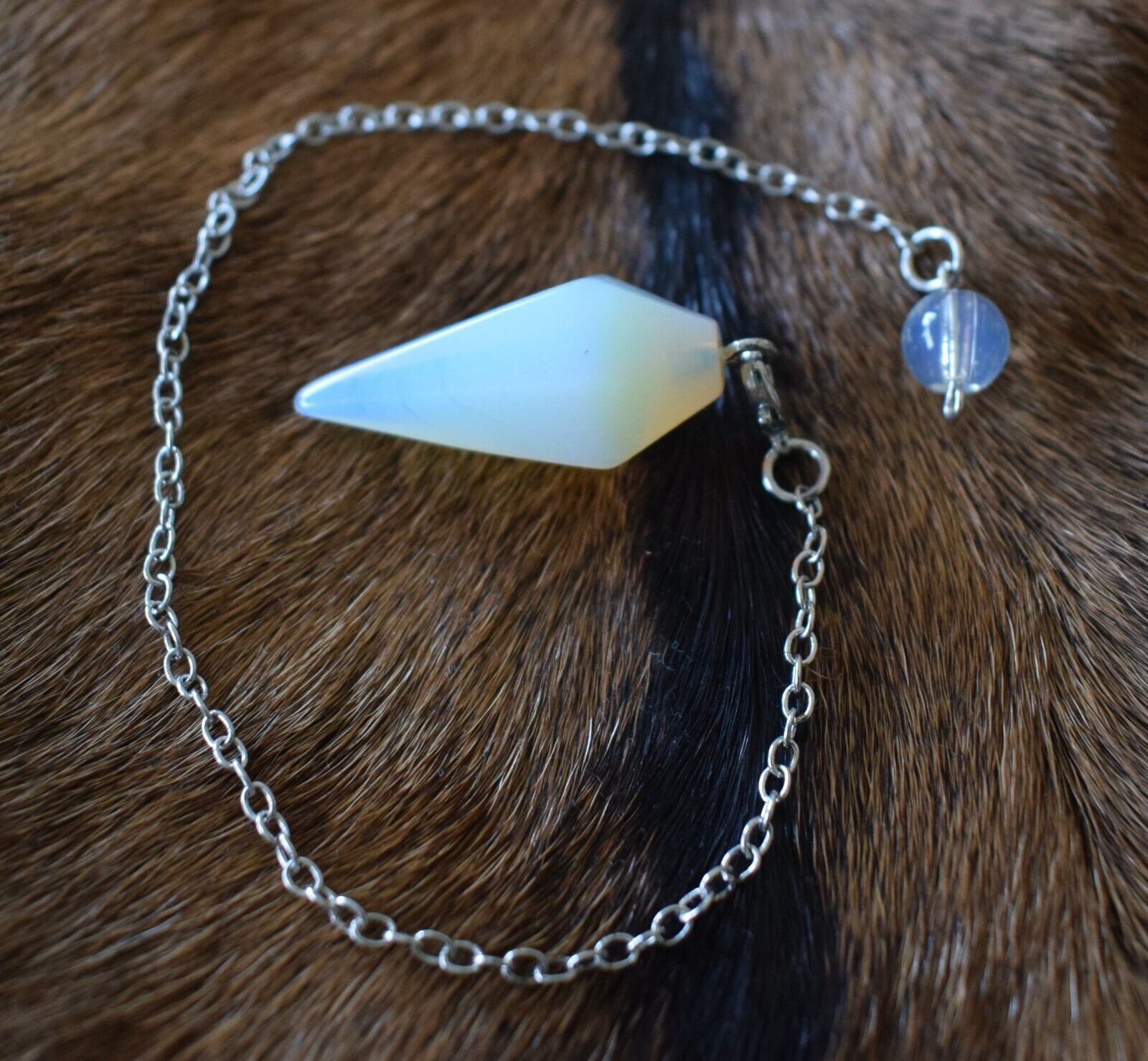 OPALITE PENDULUM Gemstone Point Crystal for Dowsing and Divination