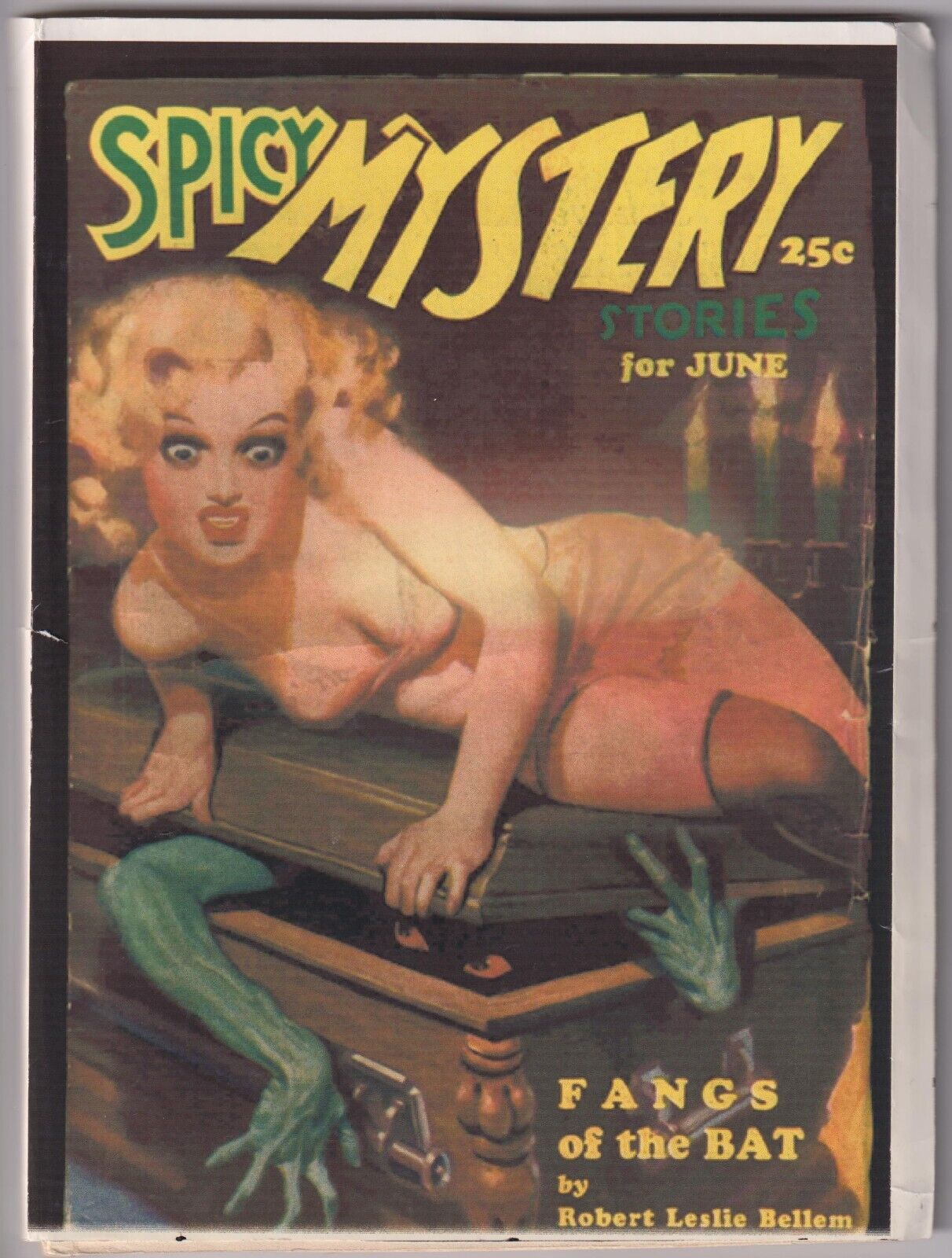 Spicy Mystery Stories #v1 #2 June (1935) Facsimile Reprint Robert Bellem Story