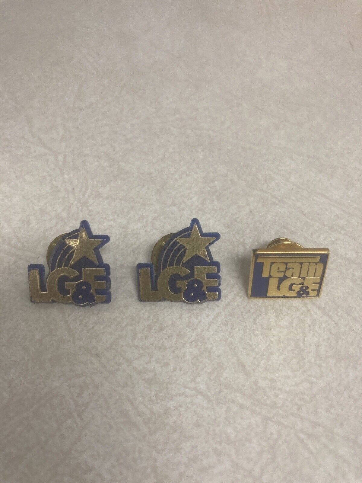 Lot Of 3 - Vintage LOUISVILLE GAS AND ELECTRIC HAT LAPEL  PINS  LG&E CO.