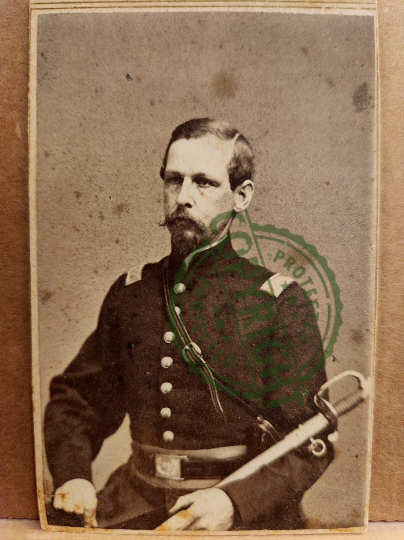 CDV of Civil War Officer Captain Alexander Fiske,  23rd NY National Guard