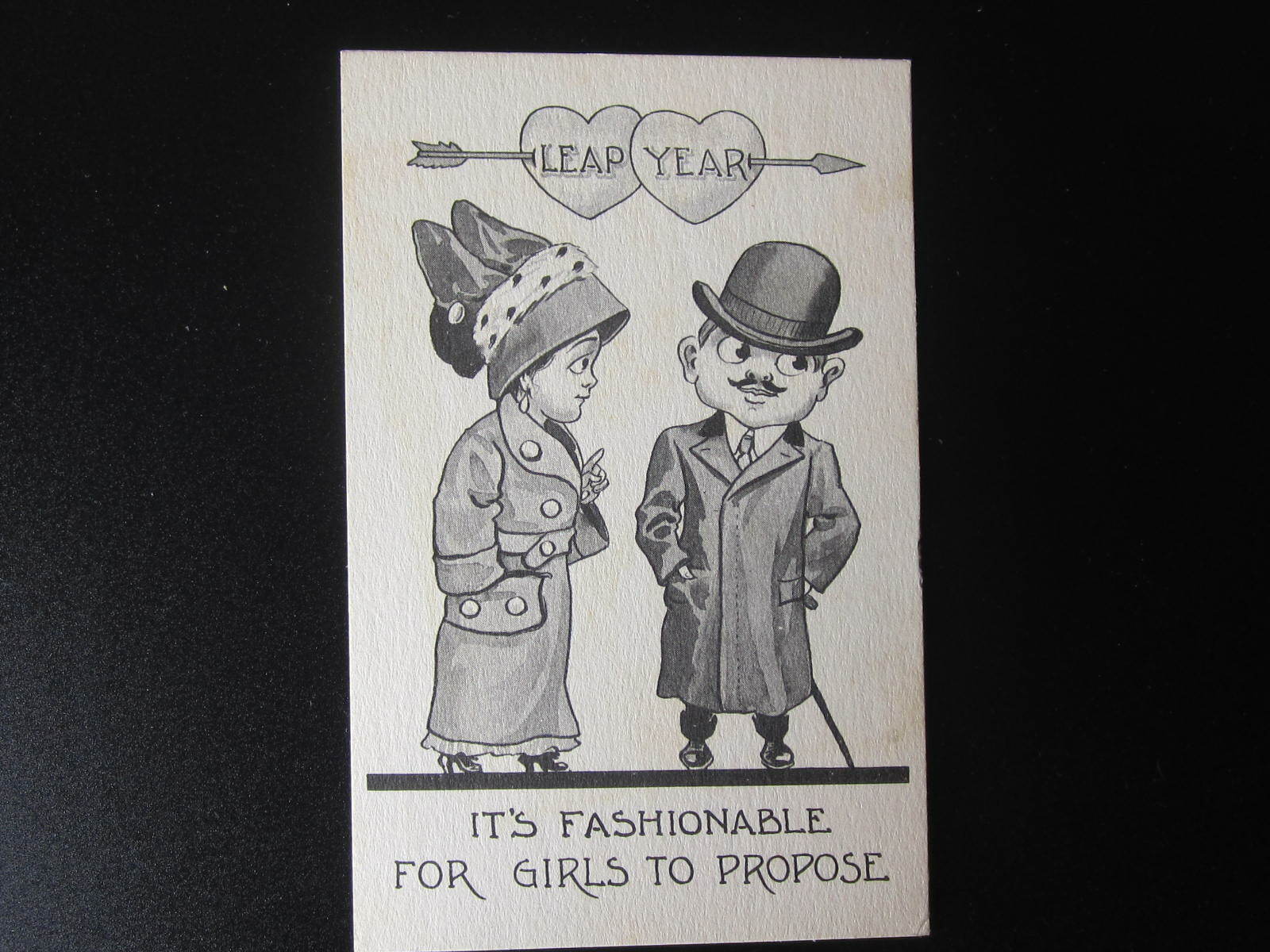 Vintage circa 1908 ~ POST CARD ~Leap Year