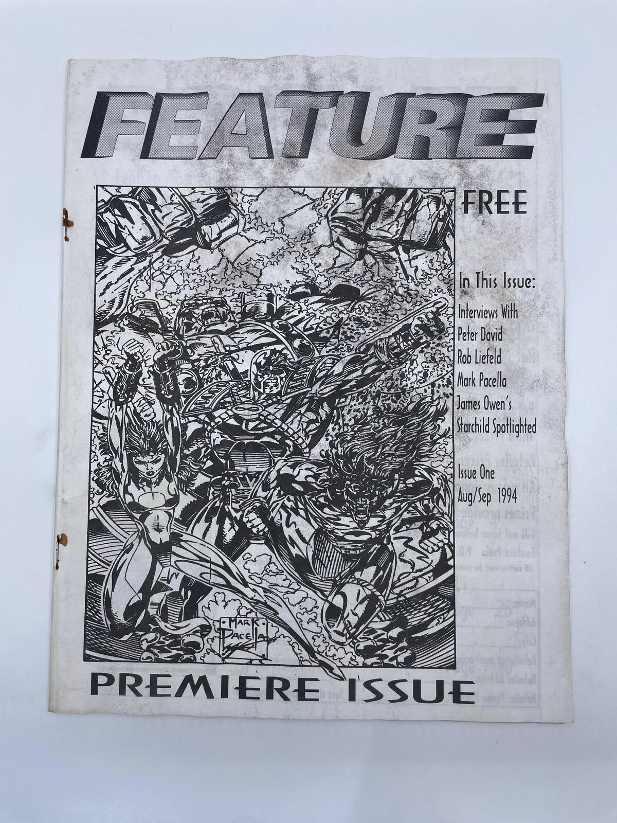 FEATURE Issue One Aug/Sep 1994 Premier Issue Comic Comix 