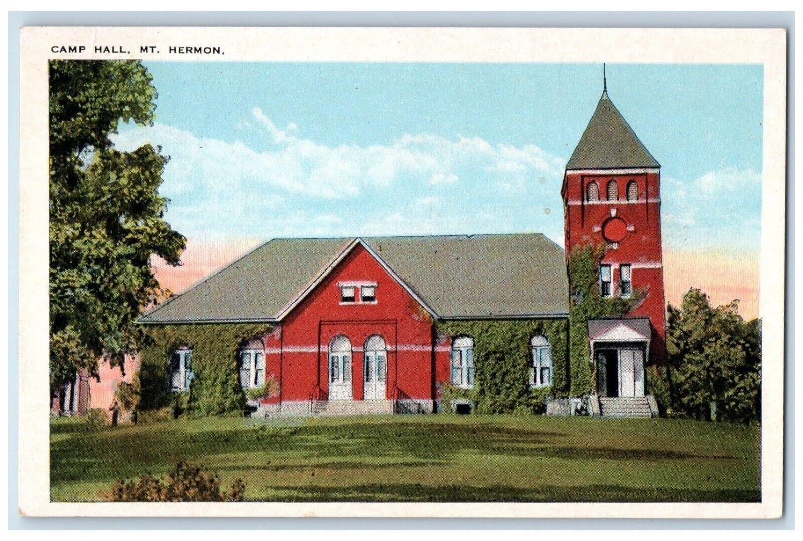 c1920\'s Camp Hall View Mount Hermon Massachusetts MA Antique Unposted Postcard