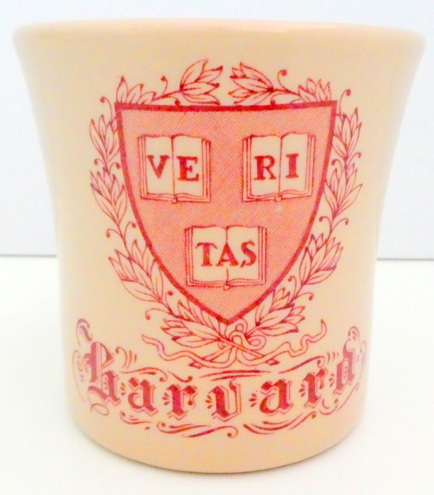 Vintage Harvard University MUG Beige Burgundy Cooperative Society