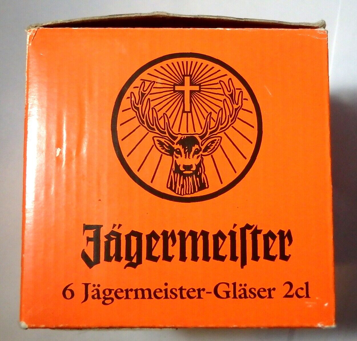 Jägermeister 6 pack of Shot Glasses - 2cl & 1oz - NEW in box - Real German