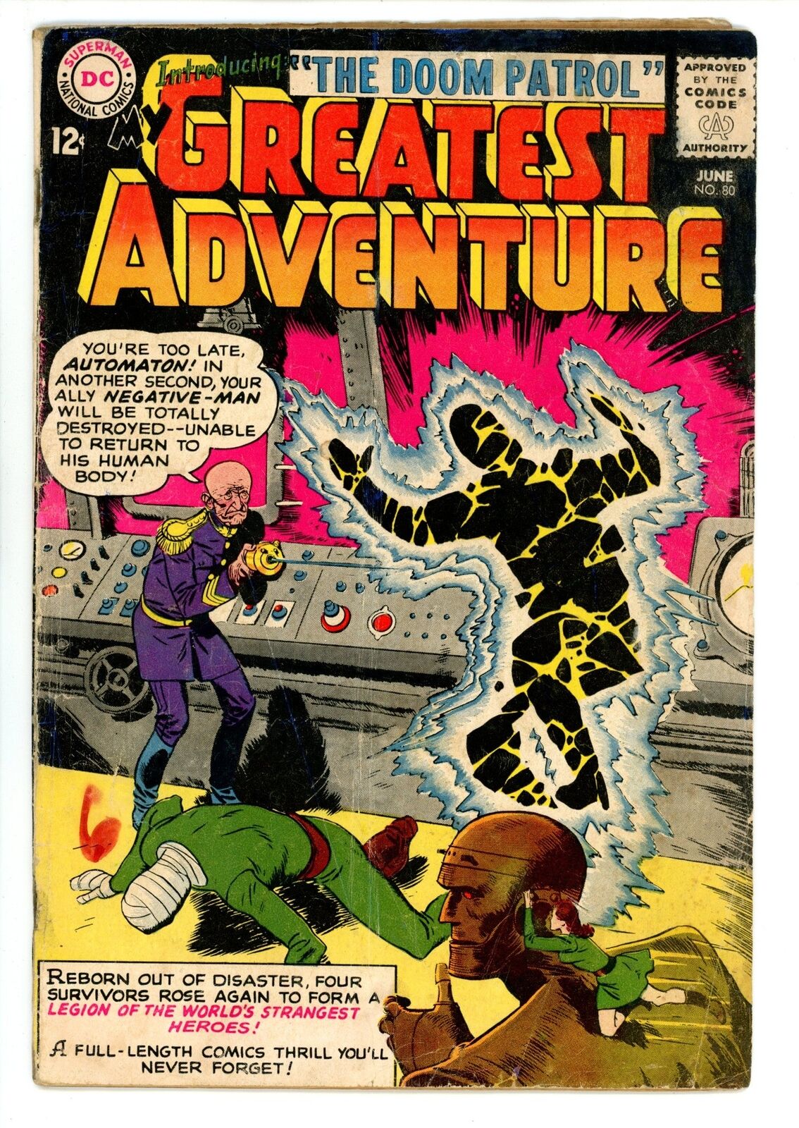 My Greatest Adventure Vol 1 80 GD/VG (3.0) DC (1963) 1st Doom Patrol