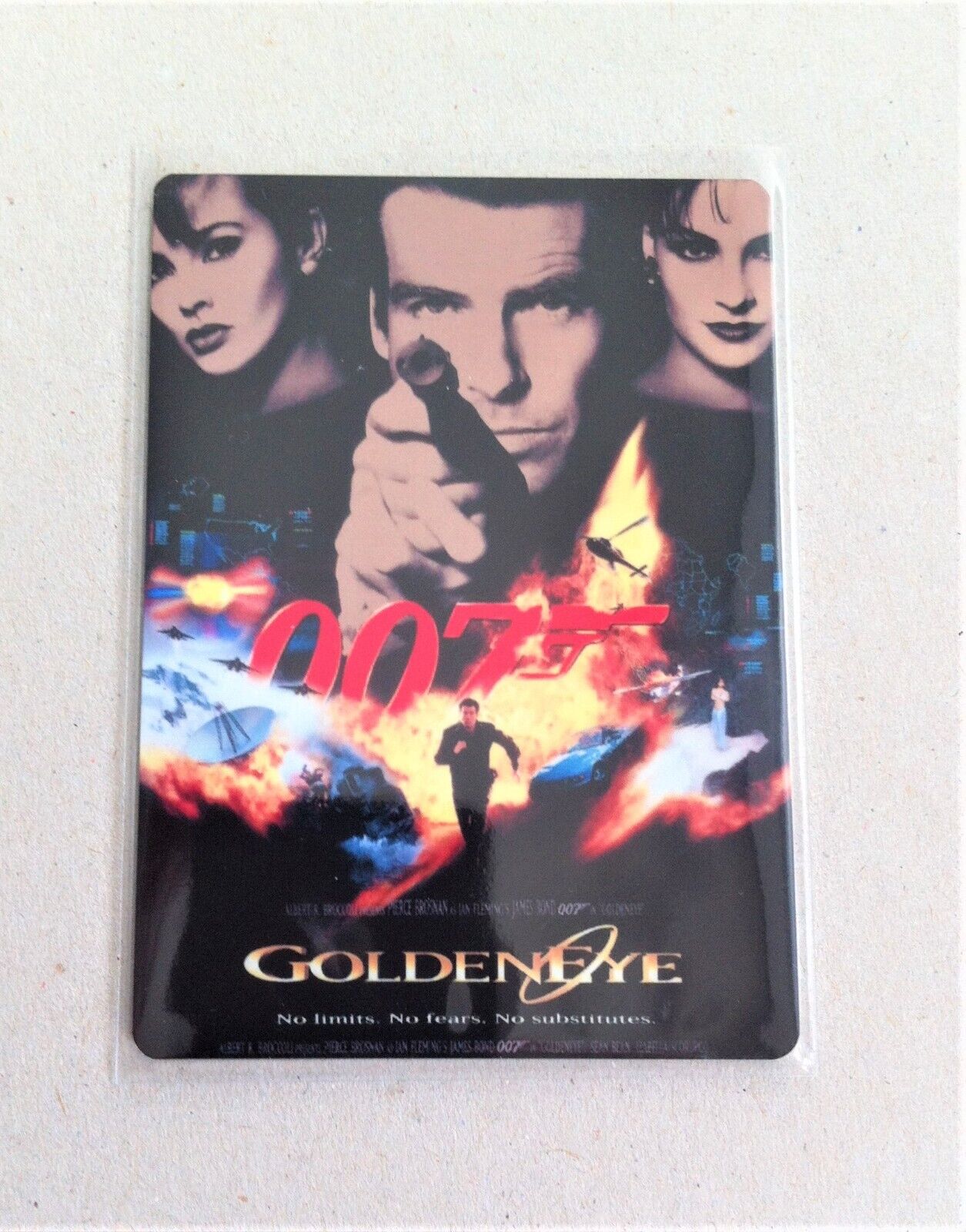 2017 James Bond Archives Final M17 Metal Poster Card Goldeneye # 038/100