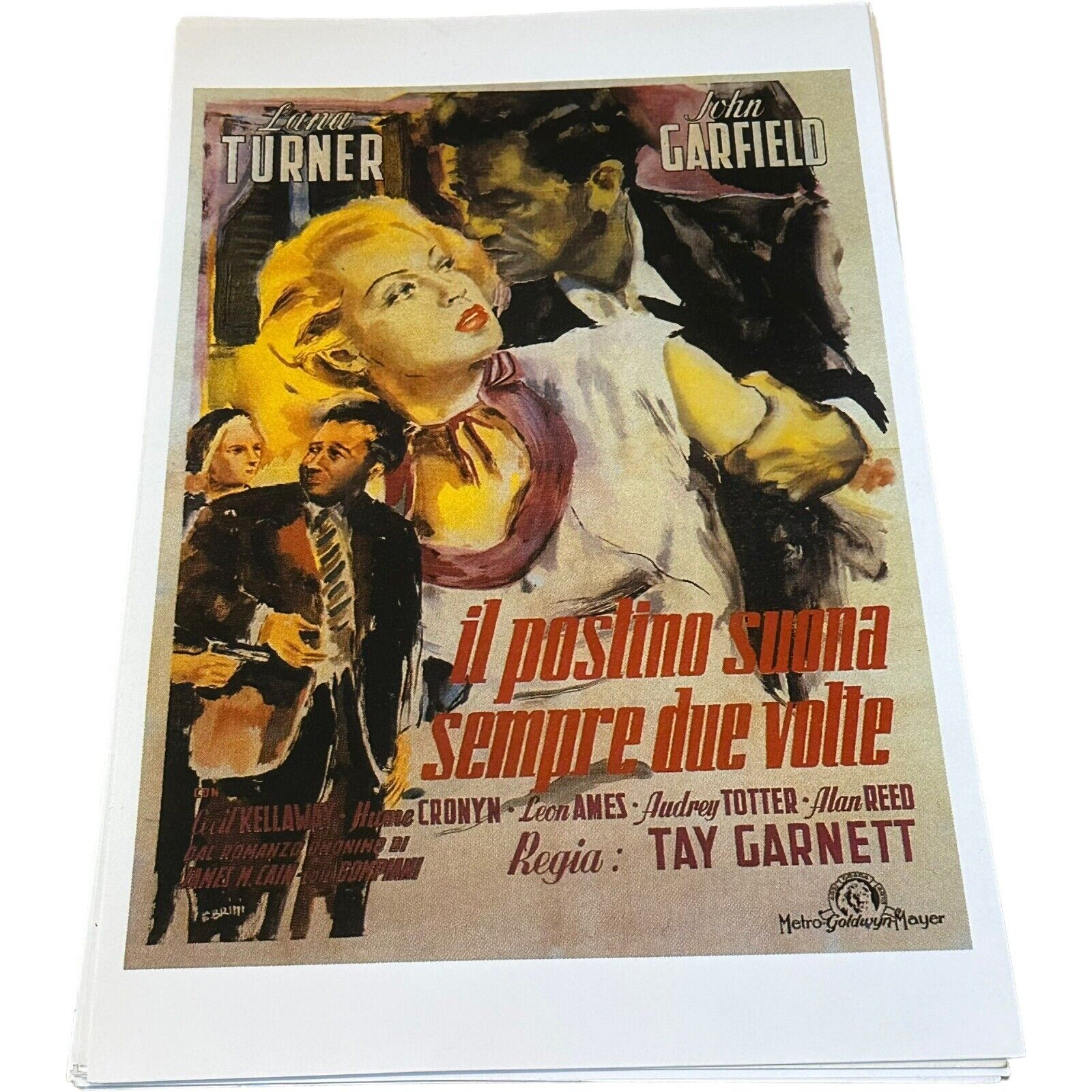 Luna Turner, John Garfield, Il Postino Suona Sempre Due Volte, Poster 11 x 17