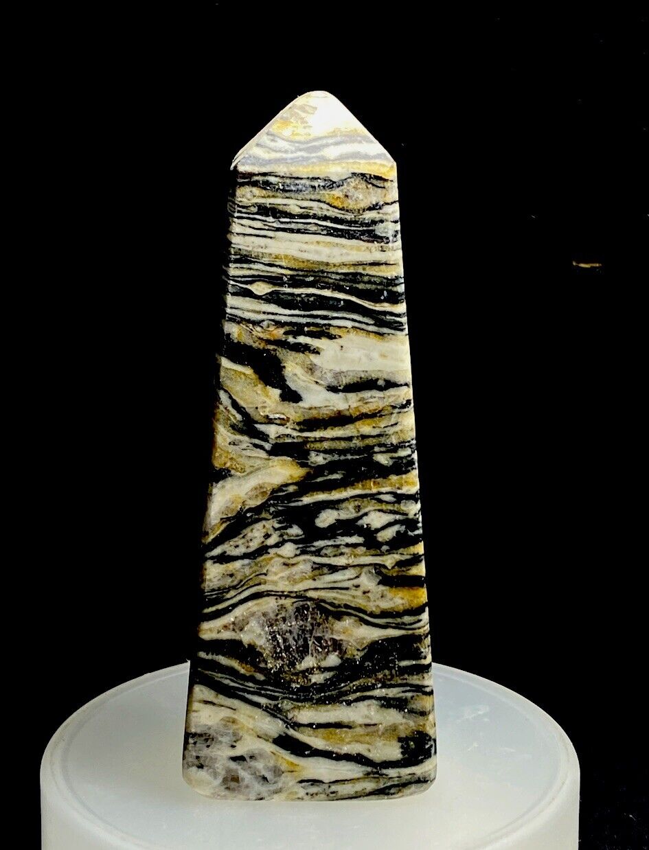 136 Gram Beautiful Natural Dark Chocolate Calcite Tower Crystal  From Pakistan
