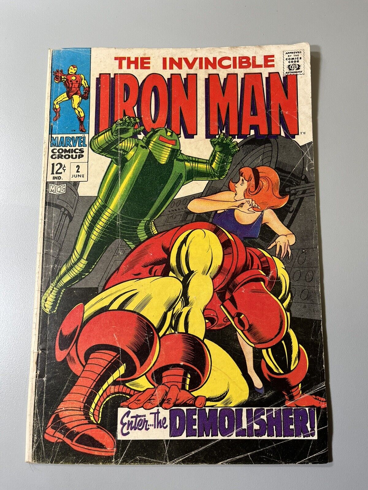 Invincible Iron Man #2 (1968)🔑1st Appearance Demolisher Johnny Craig Cover