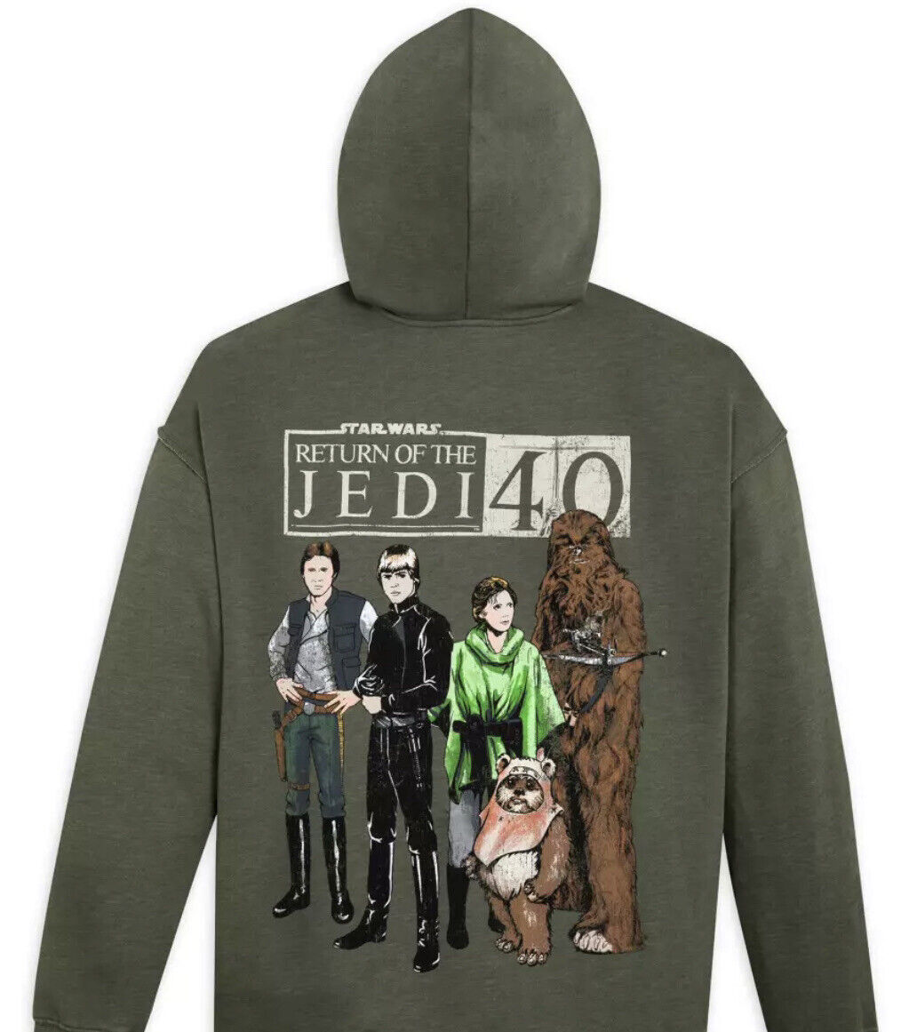 Star Wars Disney 2023 Return of the Jedi 40th Anniversary Zip Hoodie  Adults S