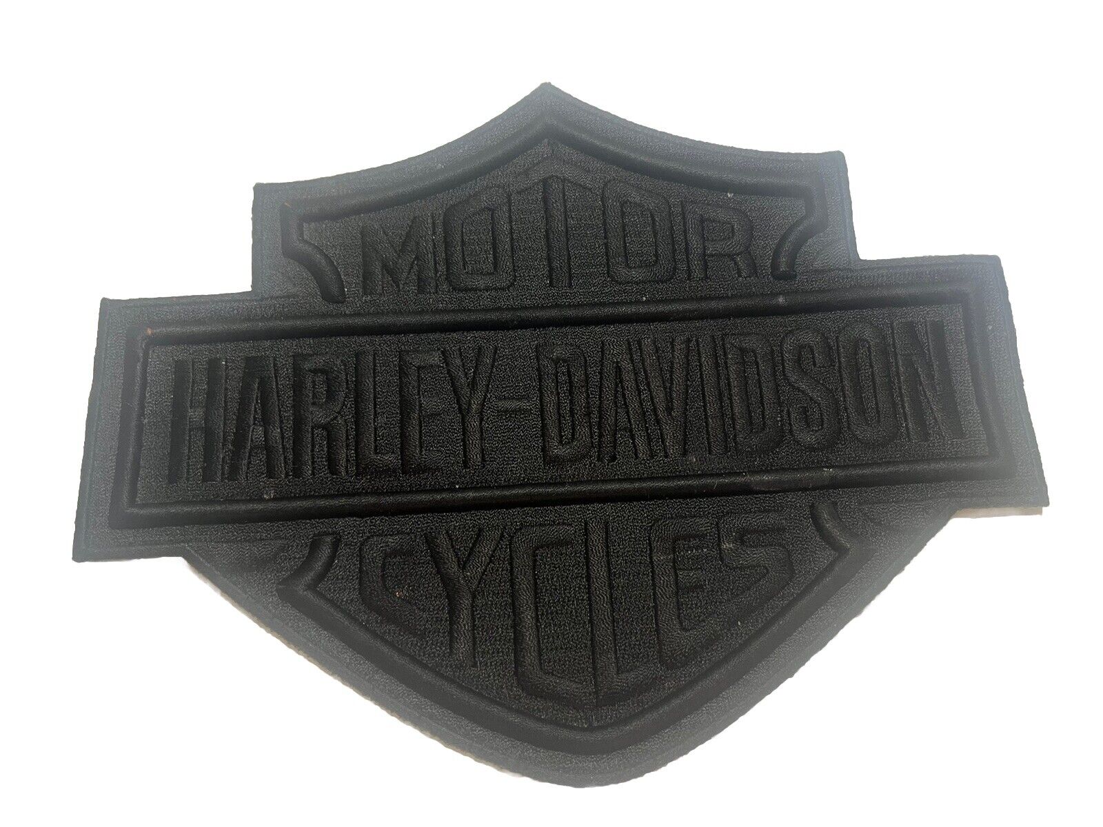 New Harley Davidson Black Bar & Shield “Large” Sew-on Patch Embroidery Patch 6x8