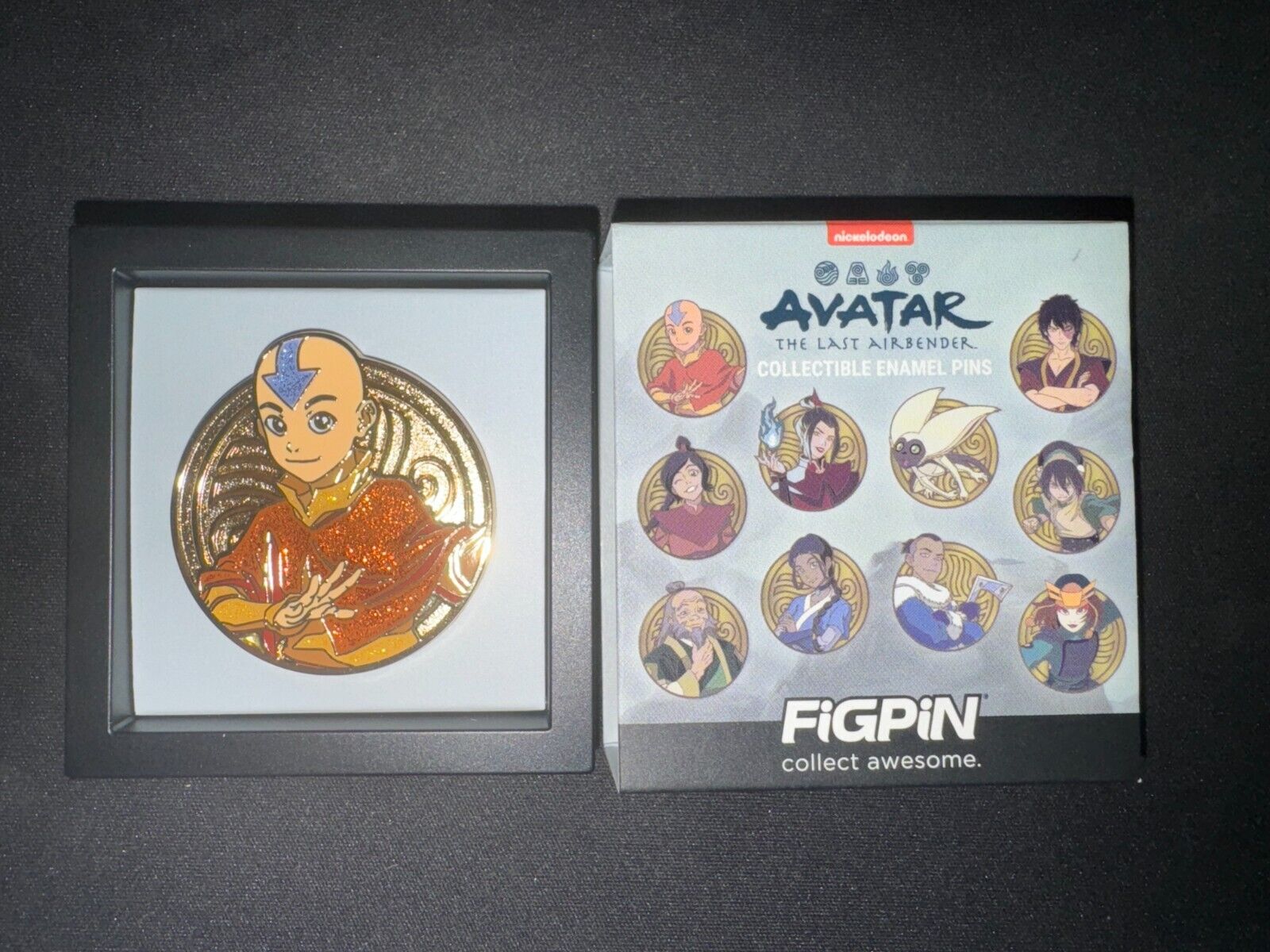 FiGPiN Mini Avatar the Last Airbender Series 1 - Glitter Variant Aang Pin LOCKED