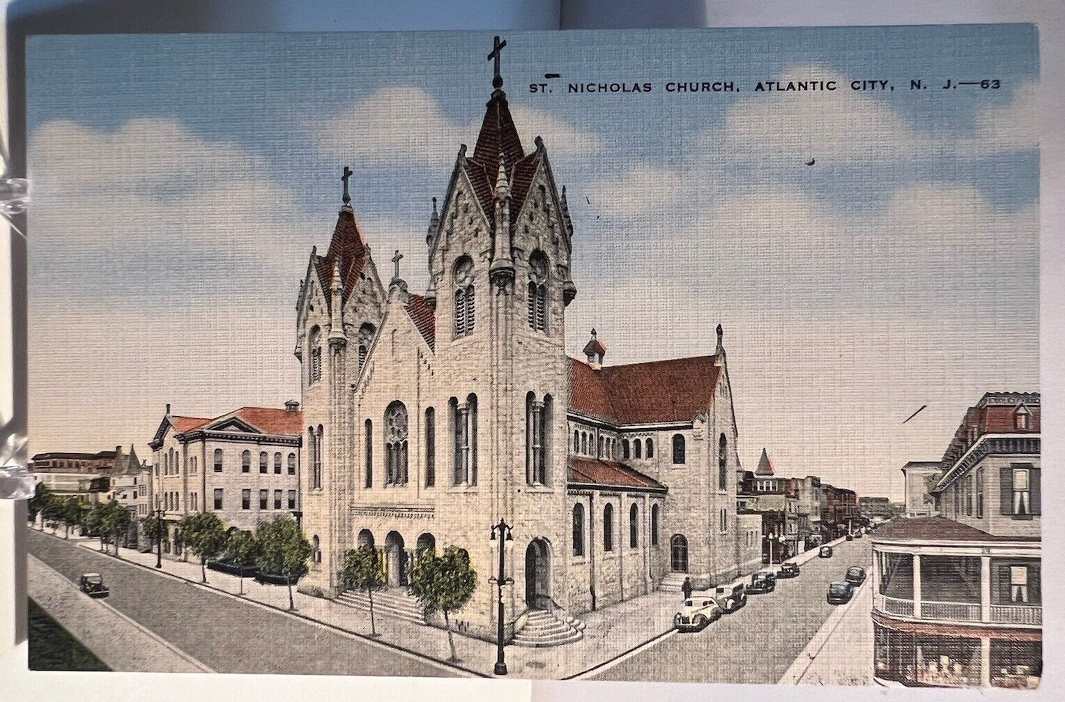 Postcard - Saint Nicholas Roman Catholic Church - Atlantic City, New Jersey