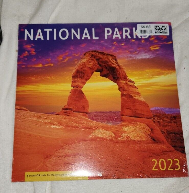 New Sealed 2023 Calendar National Parks Arches Zion Denali Bryce Canyon