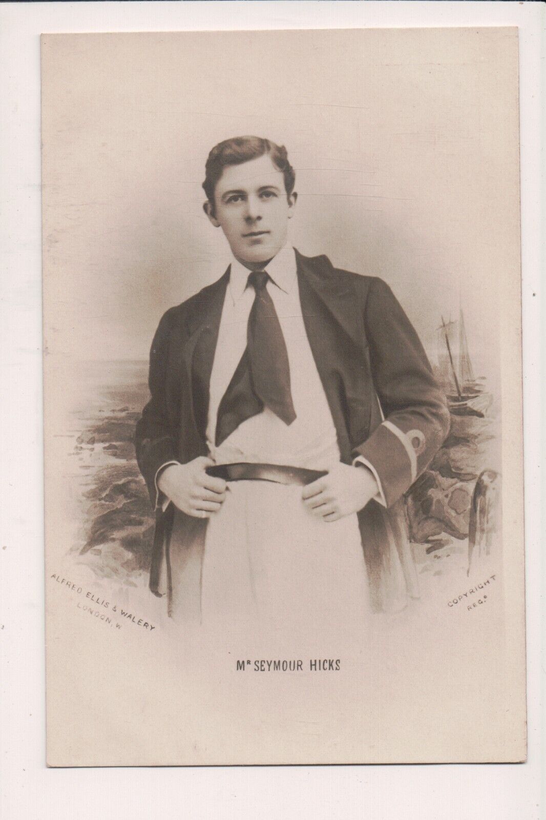 Vintage Postcard Seymour Hicks British actor, music hall performer, playwright, 