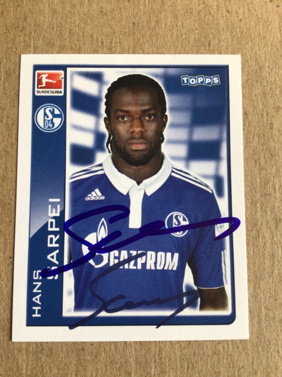 Hans Sarpei, Ghana 🇬🇭 FC Schalke 04 2010/11 Topps hand signed