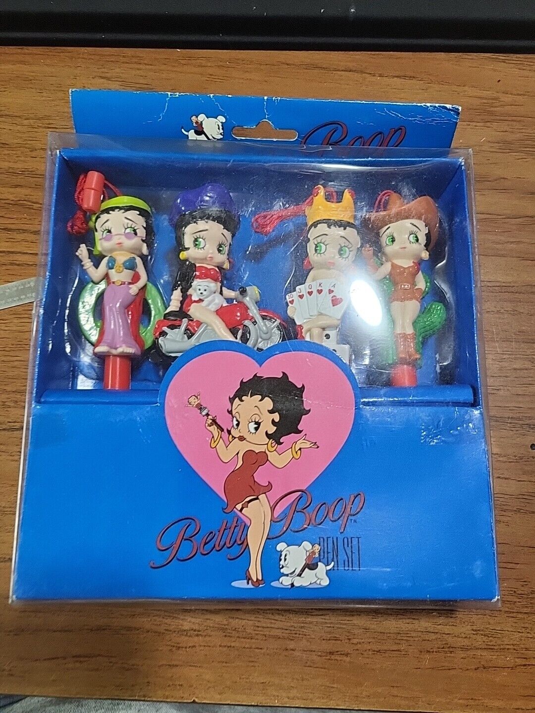 Vintage 1995 KFS Betty Boop Collectible Character Pen Set Untested/Dry Ink?