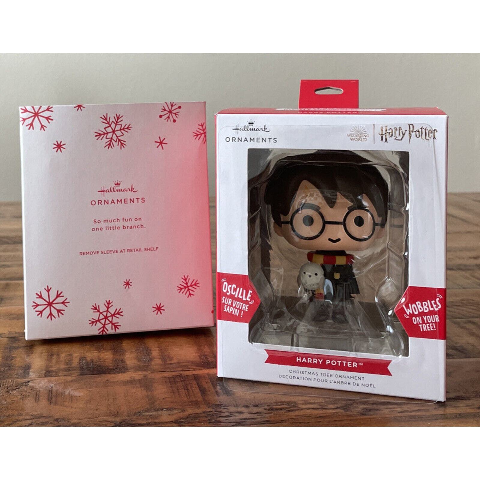 Hallmark Harry Potter With Hedwig Bouncing Buddy Christmas Ornament New With Box
