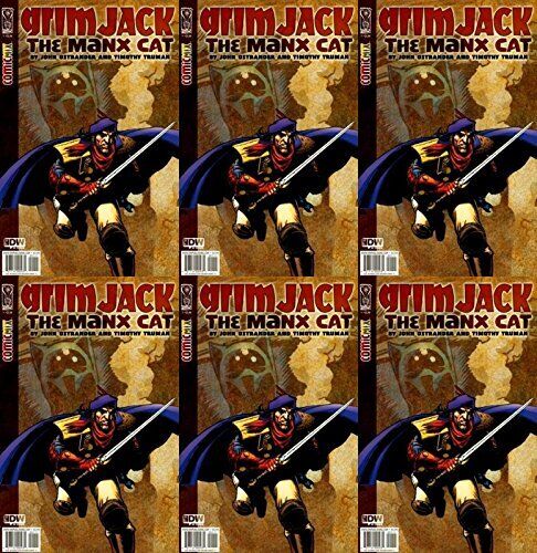 Grimjack: The Manx Cat #1 (2009-2010) IDW Comics - 6 Comics