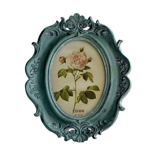 Vintage 4x6 Oval Picture Frame Antique Photo Frame Table Top Display and Wall...